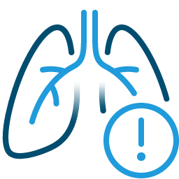 Lung disease icon