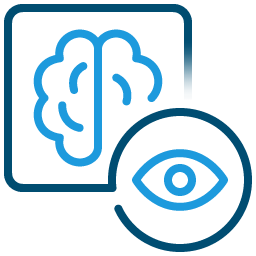 Brain and eye development icon