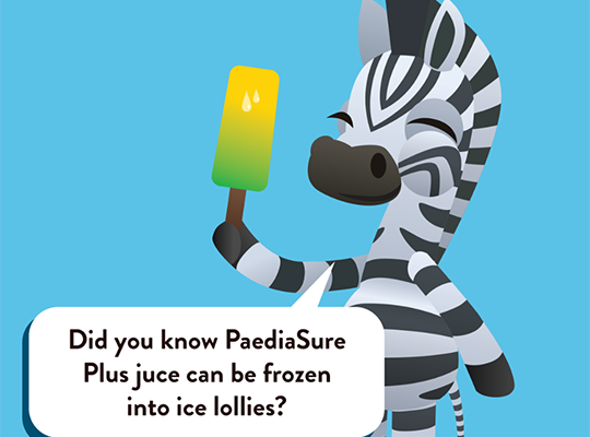 Paediasure Plus juce Ice lollies